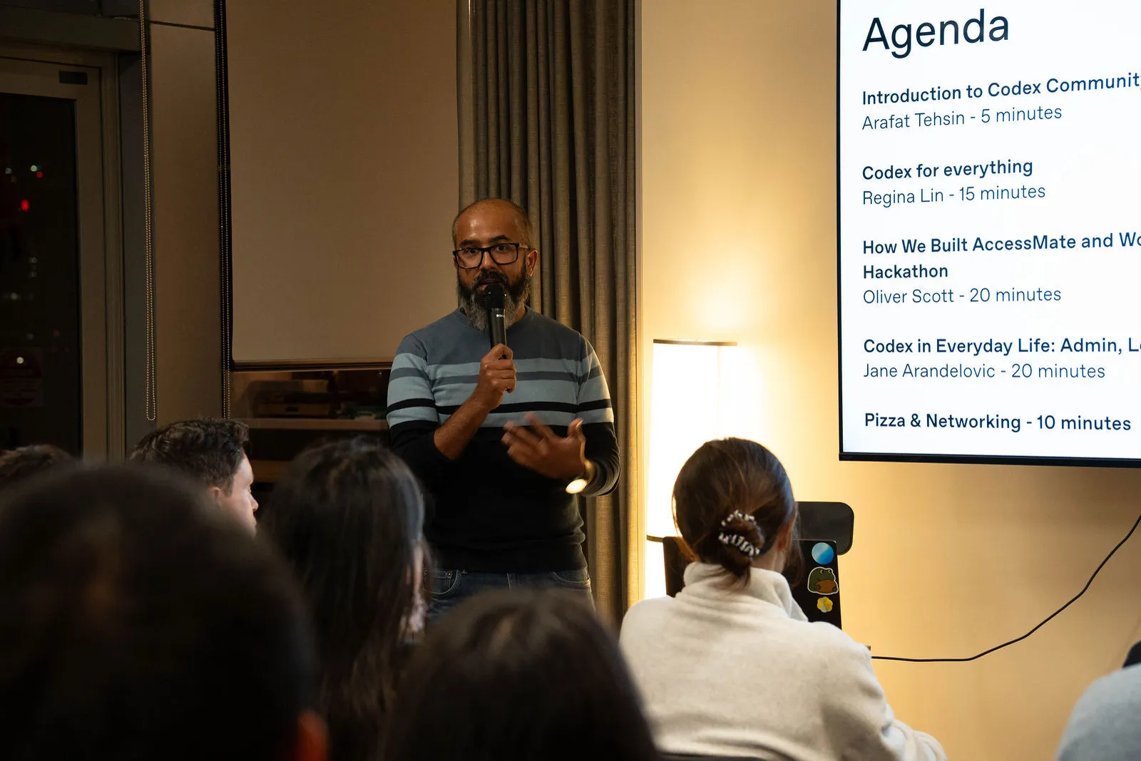 Arafat Tehsin speaking to the Codex Community in Sydney about practical agent and AI engineering