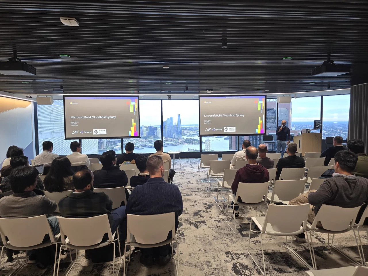 Arafat Tehsin presenting Microsoft Foundry and agent development at Microsoft Build localhost Sydney